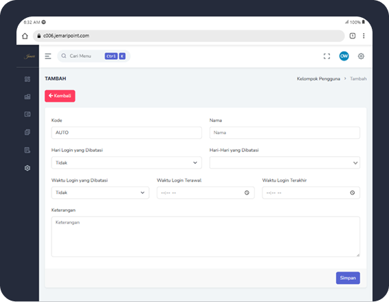 menambahkan pengguna